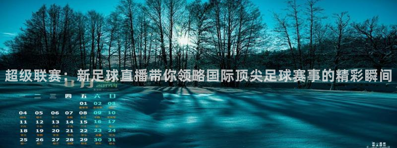 超级联赛：新足球直播带你领略国际顶尖足球赛事的精彩瞬间